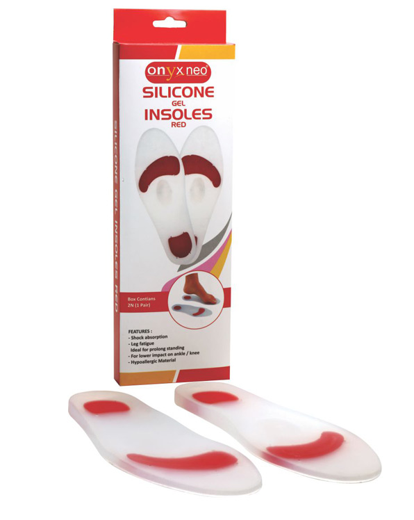 Silicone Gel Insole Red